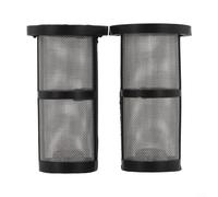 Lot de 2 filtres pour aspirateur de piscine faciles à installer | Ajustement précis pour les nettoyeurs, capture la saleté fine, prolonge la durée de vie de la pompe, plastique noir