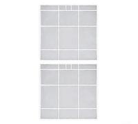 Lot de 2 filtres pour climatiseur - Protection contre la poussière et compatibilité de rechange en maille (32,2 x 31 cm)