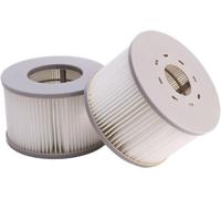 Lot de 2 filtres pour jacuzzi MSpa Cartouches filtrantes B0303499 90 plis Cartouche filtrante pour piscine gonflable Filtre à eau et jacuzzis Blanc Dimensions : 10,9 x 7,9 cm