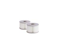 CONCEPT USINE | Lot de 2 Filtres de Rechange pour Spa Mspa en Polypropylène| Compatible avec Toutes Les Cartouches Filtrantes Mspa Actuelles et Les Piscines Hors-Sol | Dimensions : Ø 10,6 cm x 6,7 cm