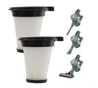 Lot de 2 filtres réutilisables pour aspirateur sans fil avec efficacité de dépoussiérage améliorée
