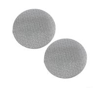Lot de 2 filtres séparateur d'eau en acier inoxydable pour poignée de machine à café - Disque de distribution pour expresso - Accessoire de barista - Argenté - 58 mm