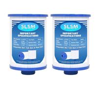 Lot de 2 filtres spa 4CH-23 de rechange PFF25TC-P4, filtre spa compatible avec Unicel 4CH-23, Filbur FC-2400, Lifesmart 303263, FF-100, XLS-442, SD-00206, AK-90032