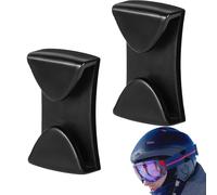 Lot de 2 fixations à dégagement rapide - Ajusteurs de sangle anti-buée, supports de poignée de ski, supports latéraux universels pour casque de ski, snowboard, maintien des lunettes