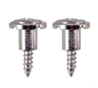 Lot de 2 fixations de cordes pour guitare électrique avec vis de montage pour une performance améliorée (2 pièces, noir)