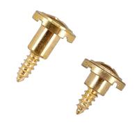 Lot de 2 fixations de cordes rondes à fente vintage avec vis pour guitare électrique Accessoires de guitare électrique Pièces et accessoires de fixation