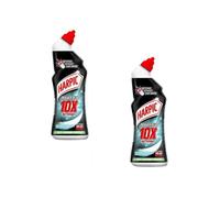 Lot de 2 Flacons de 750 ml Gel Power Plus Nettoyage Efficace Sans Brosse avec 35% de plastique recyclé Taches Tenaces