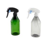 Lot de 2 flacons pulvérisateurs vides de 300 ml pour brumisation des plantes, jardinage, nettoyage des plantes, pulvérisateur en plastique avec gâchette, salon de coiffure, salle de bain, cuisine,