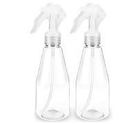 Lot de 2 flacons vaporisateurs de 200 ml en plastique transparent pour jardinage, nettoyage, désodorisant, huile essentielle