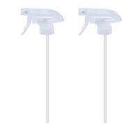 Lot de 2 flacons vaporisateurs de rechange avec gâchette - Pour bouteilles à col rond de 226,8 g / 453,6 g / 28/400 - Transparents