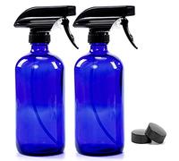 Lot de 2 flacons vides en verre rechargeables de 250 ml pour huiles essentielles et produits de nettoyage
