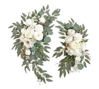 Lot de 2 fleurs artificielles réutilisables et flexibles pour arrière-plan
