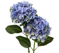 Lot de 2 Fleurs d'hortensia artificielles au Toucher réel comme de véritables Branches d'hortensia pour Tables de Bureau, hôtels, réceptions, salles d'attente, Tables à Manger, cafés