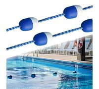 Lot de 2 flotteurs en corde de 15,2 m - Séparateur de voie durable pour piscines de 6,1 m, 7,6 m, 9,1 m, 15,2 m - Ligne flottante sûre et extra longue