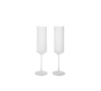 Lot de 2 Flûtes à Champagne Ferm Living Ripple 15 Cl, Glacé