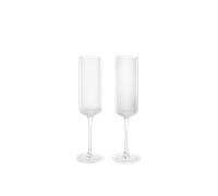 Lot de 2 Flûtes à Champagne Ferm Living Ripple 15 Cl Transparent