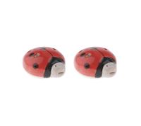 Lot de 2 flûtes en céramique soprano à 6 trous pour débutants Rouge
