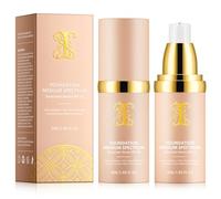 Lot de 2 Fond de Teint Correcteur SPF50+ 30ml ×2 | Teint Uniforme & Effet Soie | Résistant à l'Eau & à la Transpiration | Texture Légère | Adapté à Tous Types de Peau