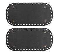 Lot de 2 fonds de sac à crochet en cuir synthétique pour sac à main, moule de sac, coussin de coussin, fond de sac avec trous pour sacs à tricot, sacs à main, fabrication de sacs à bandoulière,