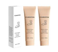 Lot de 2 fonds de teint à changement de couleur, contrôlé par le PH, avec pouvoir couvrant, hydratant et doux pour la peau, idéal pour les peaux sensibles