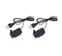 Lot de 2 fontaines d'eau USB 5 V pour petit étang, circulation silencieuse pour aquarium, fontaines d'intérieur et de bureau