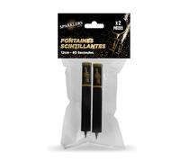 Lot de 2 Fontaines Lumineuses et Scintillantes 60 Secondes - Bougies pour Gâteaux anniversaire et Bouteilles de champagne- /Livraison 24 à 48h - SPARKLERS CLUB