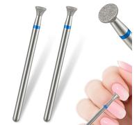 Lot de 2 forets à ongles en carbure de tungstène - Pour manucure - Pour manucure - Soins des pieds à domicile
