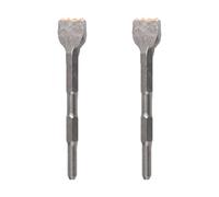 Lot de 2 forets de ratissage à tige hexagonale 40 x 210 mm 4 pointes pour béton carrelage maçonnerie