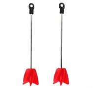 Lot de 2 forets mélangeurs de peinture pour résine époxy, tige de 6,35 mm, longueur 300 mm avec palette d'agitation de 65 mm, compatible avec la plupart des perceuses électriques