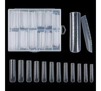 Lot de 2 formes d'ongles en gel - Kit d'extension en forme de dentelle française - Couverture complète - Dentelle artificielle - Double forme d'ongles pour ongles Poly UV pour orteils