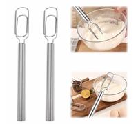 Lot de 2 fouets à pâte danois pour débutant au levain, outil de cuisine en acier inoxydable de 30,5 cm pour mélangeur de pâte, fouet à pain pour la cuisine, le fouet, la pizza au levain