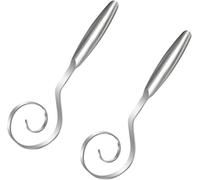 Lot de 2 fouets à pâte sans couture pour levain, fouet à pâte en acier inoxydable 430, pain de 22,9 cm pour la cuisine, passe au lave-vaisselle
