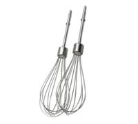 Lot de 2 fouets en acier inoxydable 304 compatibles avec les robots pâtissiers KENWOOD HM220, HM320, HM520, Panasonic MK-GH1 et Tefal HT4010