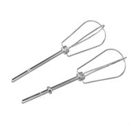 Lot de 2 fouets mélangeurs à main, en acier inoxydable, pièces de rechange et design de jeu pour les tâches de mélange de cuisine de la série KHM