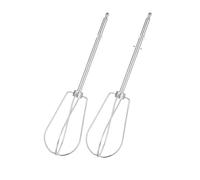 Lot de 2 fouets pour batteur à main, fouet de rechange universel pour battre l'unité de mélange, fouet pour mixeur plongeant, 19 x 4 cm
