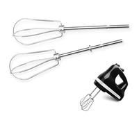 Lot de 2 fouets pour batteur à main, tiges de mixage de rechange, batteurs pour batteur à main, batteurs de rechange en acier inoxydable, compatibles avec W10490648, KHM2B, AP5644233, PS4082859