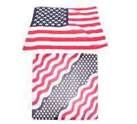 Lot de 2 foulards carrés avec drapeau américain du 4 juillet pour cheveux, fête de l'indépendance, foulard carré du 4 juillet