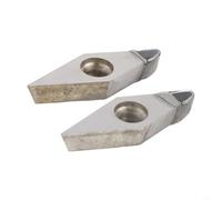Lot de 2 fraises de tour CNC VCMT16041103 avec embouts PCD CBN pour l'usinage précis et de métaux non ferreux et de fibres synthétiques (VCGT160408 PCD)