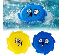 Lot de 2 frisbees aquatiques souples - Jouets de plongée sous-marins aux couleurs vives - Jouet de piscine - Jouet de piscine pour l'été (B)