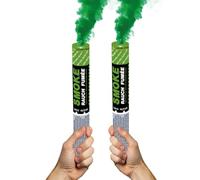 Lot de 2 Fumigènes à Main ± 120 Secondes Vert - Déclenchement à Mèche - Fumigènes Colorés à Tenir en Main - Catégorie F1 - ZENDA CLUB®