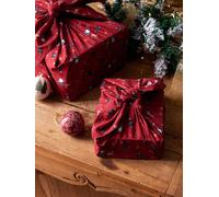 Lot de 2 furoshikis Père Noël rouge TU