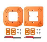 Lot de 2 gabarits de défonceuse à angle rond pour un travail efficace du bois avec précision