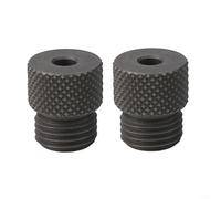 Lot de 2 gabarits de guidage pour le travail du bois avec mécanisme de cheville à centrage automatique et manchon de protection en acier au carbone (2 pièces, 5 mm)