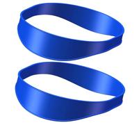 Lot de 2 gabarits de rasage en silicone Bleu | Flexible et incurvé, doux et élastique, 50 cm / 19.6 in, tondeuse à pointes fourchues, outil de coupe de cheveux à domicile