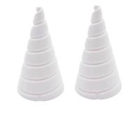 Lot de 2 gabarits d'enroulement en fil de cuivre avec cône Fibonacci pour jardinage et fabrication de bobines électriques avec construction en polypropylène (2 pièces)