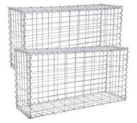 Lot de 2 Gabions à Pierres - SONGMICS - GGB253 - 100 x 50 x 30 cm - Métallique