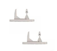 Lot de 2 gâches de porte de rechange pour modèles 131763302, loquet en plastique pour portes de machine à laver et sèche-linge, blanc