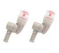Lot de 2 gaines de rechange en silicone rose pour valve d'hydratation - 7 x 4 x 2 cm - Étanche - Fermeture à 360 degrés - Compatible avec la plupart des poches d'eau d'extérieur (vélo, randonnée