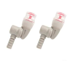 Lot de 2 gaines de rechange en silicone rose pour valve d'hydratation - 7 x 4 x 2 cm - Étanche - Fermeture à 360 degrés - Compatible avec la plupart des poches d'eau d'extérieur (vélo, randonnée