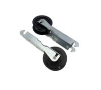 Lot de 2 galets poulies tendeurs et supports d'origine Sèche-linge 06017597, 40004610 CANDY Sèche-linge 06017597, 40004610 CANDY